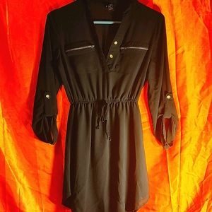 🖤 Black half Sheer Quarter Sleeve Top🖤